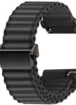 Ремешок nylon ocean band для smart watch 22mm dark grey