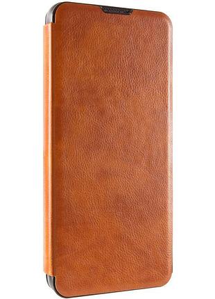 Шкіряний чохол-книжка belora для samsung galaxy a55 brown