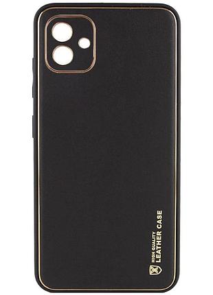 Шкіряний чохол xshield для samsung galaxy a05 чорний / black