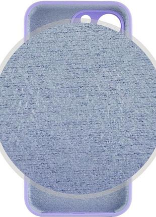 Чехол silicone case full camera protective (aa) для apple iphone 14 pro (6.1") сиреневый / dasheen 4