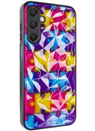Tpu+pc чехол prisma fluffie для samsung galaxy a15 4g/5g puzzle