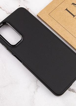 Tpu чехол bonbon metal style для samsung galaxy a14 4g/5g черный / black
