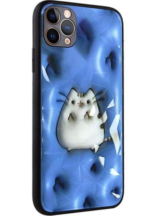 Tpu+pc чехол prisma fluffie для apple iphone 11 pro max (6.5") pusheen