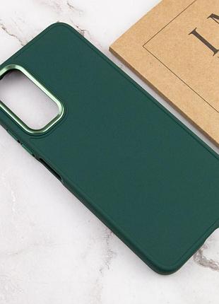 Tpu чохол bonbon metal style для samsung galaxy a14 4g/5g зелений / army green