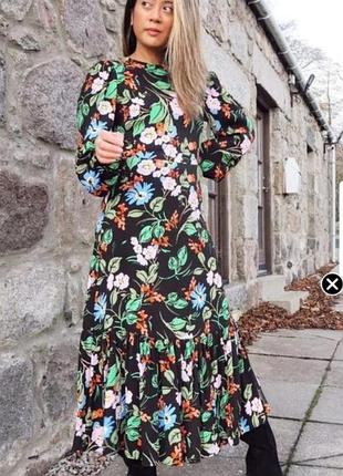 Платье цветочное вискоза