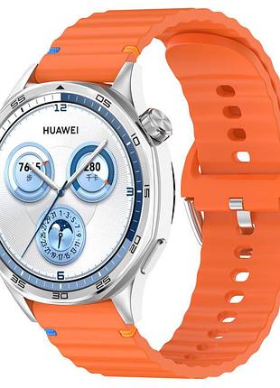 Силиконовый ремешок wavy для smart watch 20mm orange