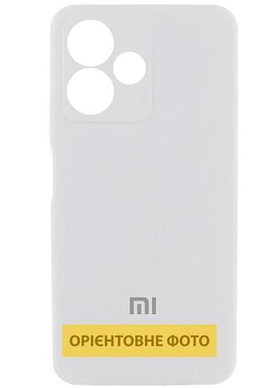 Чохол silicone cover lakshmi full camera (aa) with logo для xiaomi redmi note 13 4g білий / white