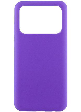 Чехол silicone cover lakshmi (aaa) для xiaomi poco x6 pro фиолетовый / amethyst