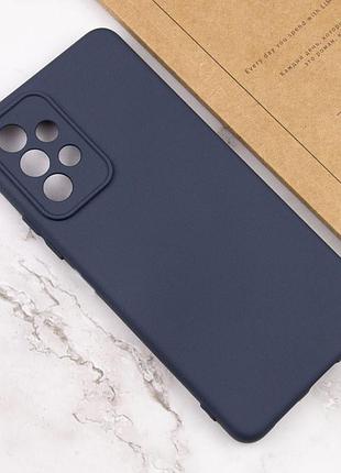 Чехол tpu getman liquid silk full camera для samsung galaxy a33 5g синий / midnight blue