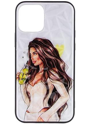 Tpu+pc чехол prisma ladies для apple iphone 13 (6.1") yellow
