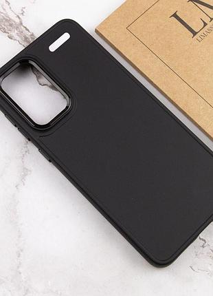 Tpu чехол bonbon metal style для xiaomi redmi note 13 pro+ черный / black