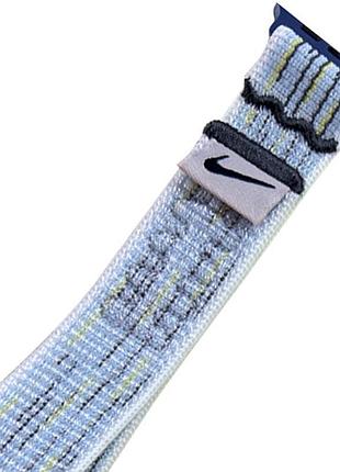 Ремешок nike sport loop для apple watch 38/40/41/42mm(ser.10) grey / blue