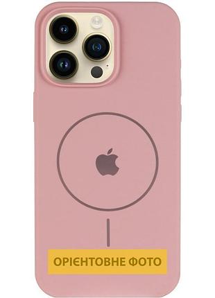 Чохол silicone case full protective (aa) v2 with magsafe для apple iphone 16 (6.1") рожевий / pink sand 2