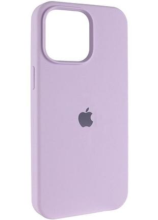 Чохол silicone case (aa) logo with magsafe для apple iphone 15 (6.1") бузковий / lilac
