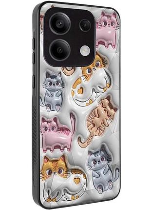 Tpu+pc чохол prisma fluffie для xiaomi redmi note 13 5g kittens