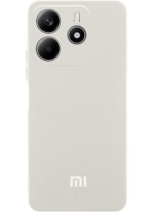 Чехол silicone cover lakshmi full camera (aa) with logo для xiaomi redmi note 14 4g (int. version) белый