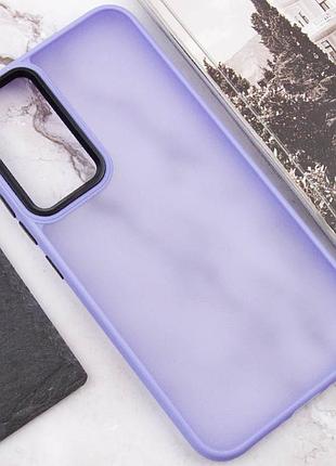 Чохол tpu+pc lyon frosted для samsung galaxy s23 ultra purple