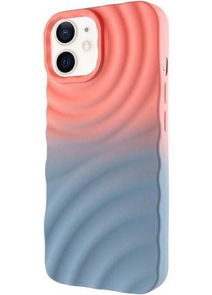 Чехол tpu colorwave для apple iphone 12 pro / 12 (6.1") peach / sky