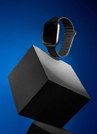 Ремешок blueo magnetic silicone для apple watch 42(ser.1-3)/44/45/46/49mm black