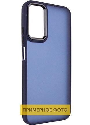 Чехол tpu+pc lyon frosted для motorola moto g15 4g navy blue