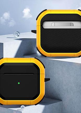 Футляр противоударный black ed. для наушников airpods 4 yellow