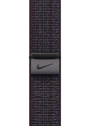 Ремешок nike sport loop для apple watch 38/40/41/42mm(ser.10) black / blue