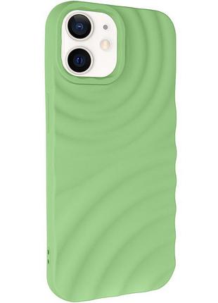 Чехол tpu monowave для apple iphone 12 pro / 12 (6.1") light green