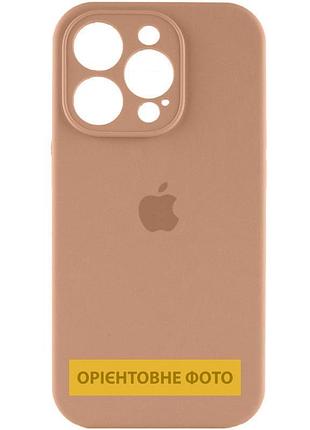 Чехол silicone case full camera protective (aa) для apple iphone 17 pro (6.3") бежевый / desert gold