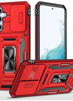 Ударостійкий чохол camshield army ring для samsung galaxy a54 5g червоний / red