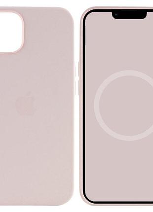 Чохол silicone case (aaa) with magsafe and animation для apple iphone 15 pro max (6.7") рожевий / light pink