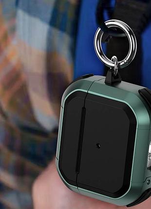 Футляр противоударный black ed. для наушников airpods 4 apple green