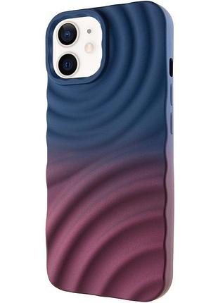 Чехол tpu colorwave для apple iphone 12 pro / 12 (6.1") navy blue / plum