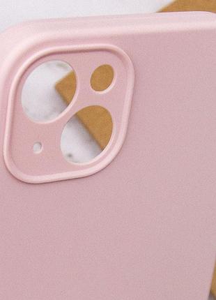 Чехол silicone case full camera protective (aa) no logo для apple iphone 15 plus (6.7") розовый / chalk pink 6