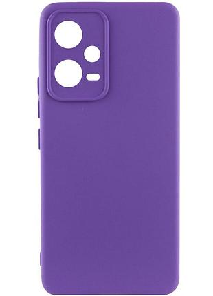 Чохол silicone cover lakshmi full camera (aaa) для xiaomi poco x5 5g / redmi note 12 5g фіолетовий / amethyst
