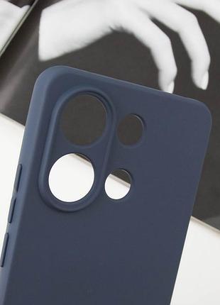 Чехол silicone cover lakshmi full camera (aa) with logo для xiaomi redmi note 13 5g синий / midnight blue