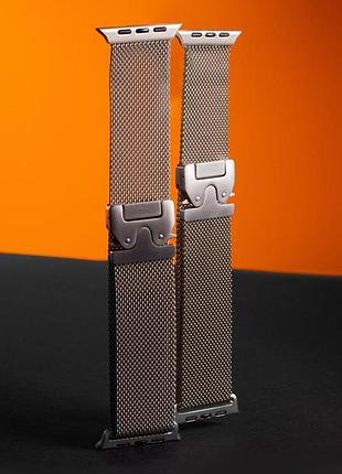Ремешок milanese loop new design для apple watch 38/40/41/42mm(ser.10) silver