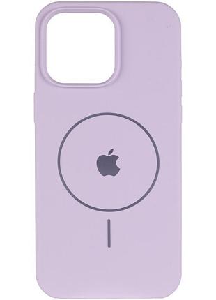 Чохол silicone case full protective (aa) v2 with magsafe для apple iphone 11 pro (5.8") бузковий / lilac 2