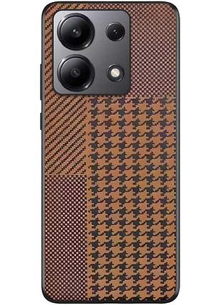 Чехол tpu+pc grid для xiaomi redmi note 13 pro 4g / poco m6 pro 4g / note 14s bronze