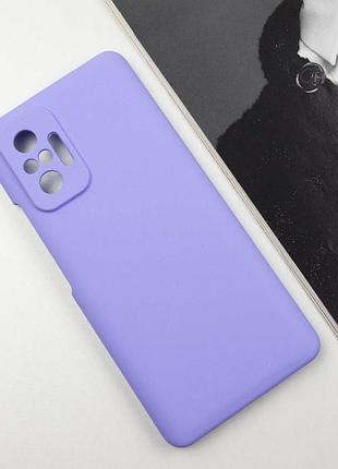 Чехол silicone cover lakshmi full camera (aaa) для xiaomi redmi note 10 pro / 10 pro max сиреневый / dasheen