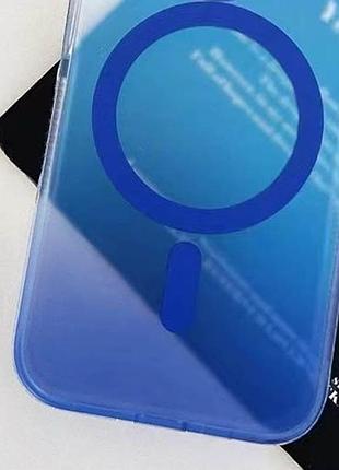 Чехол tpu+pc phantom with magsafe для apple iphone 16 (6.1") blue