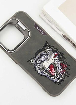 Tpu+pc чехол friends для apple iphone 15 pro (6.1") grey wolf
