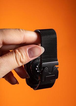 Ремешок milanese loop new design для apple watch 38/40/41/42mm(ser.10) black