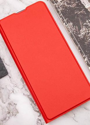Кожаный чехол-книжка getman elegant (pu) для xiaomi redmi note 13 pro+ красный