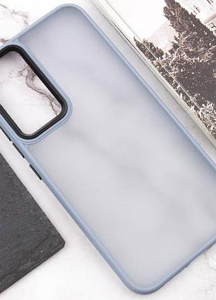 Чохол tpu+pc lyon frosted для samsung galaxy s23 ultra sierra blue
