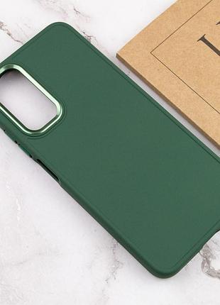 Tpu чохол bonbon metal style для samsung galaxy a54 5g зелений / pine green
