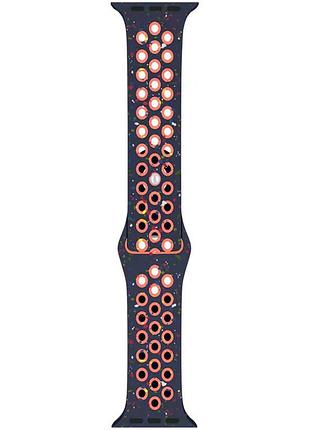 Ремешок nike sport band для apple watch 38/40/41/42mm(ser.10) blue flame