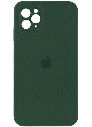 Чохол silicone case square full camera protective (aa) для apple iphone 11 pro max (6.5") зелений / cyprus green