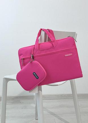 Сумка для ноутбука wiwu campus slim case 13.3" розовый