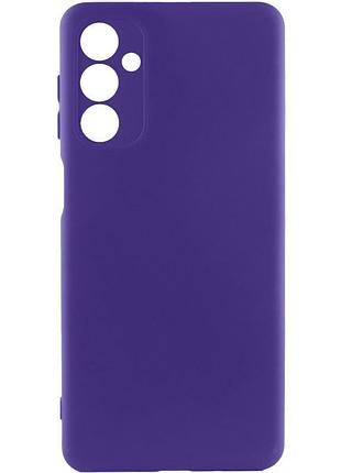 Чехол tpu getman liquid silk full camera для samsung galaxy m23 5g фиолетовый / ultra violet