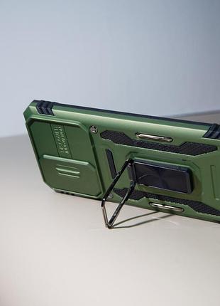 Ударостійкий чохол camshield army ring для samsung galaxy s23 fe оливковий / army green